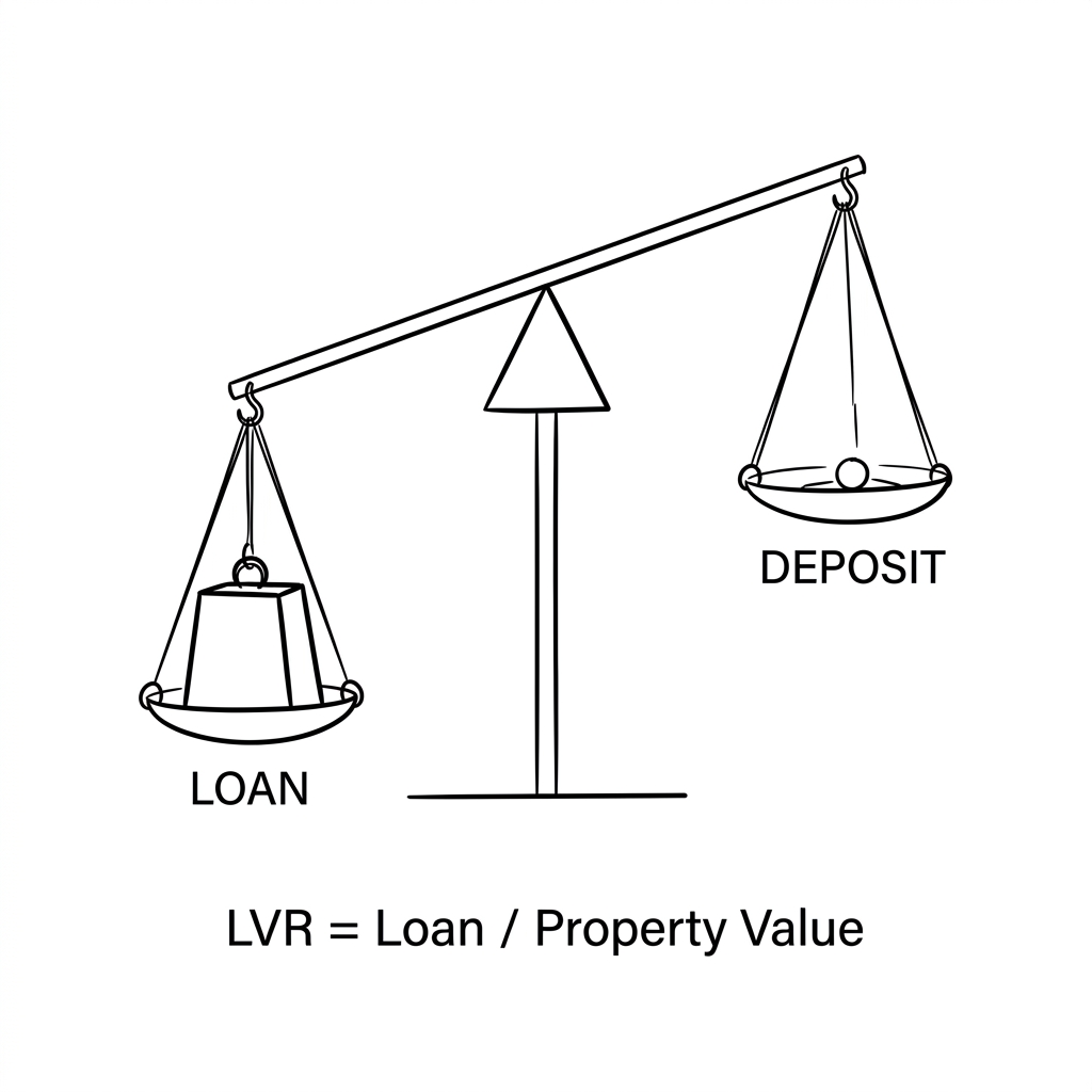 Diagram illustrating Loan-to-Value Ratio (LVR)