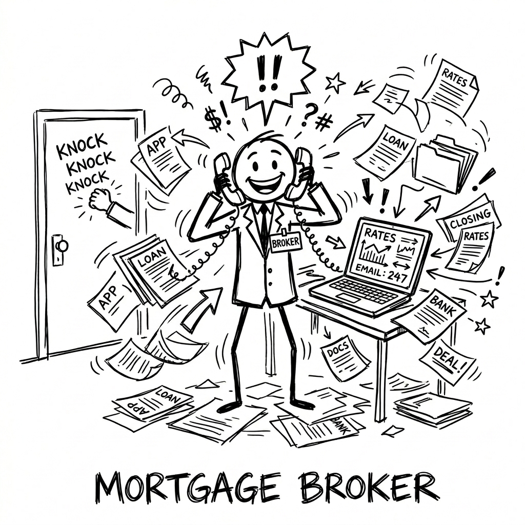 Diagram illustrating Mortgage Broker
